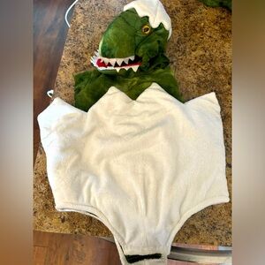 Pottery Barn baby dinosaur egg costume 12-24 months